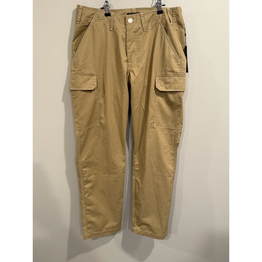 True Religion Cargo Pants Men's 32 Travertine Cotton Relaxed Fit Utility Pockets